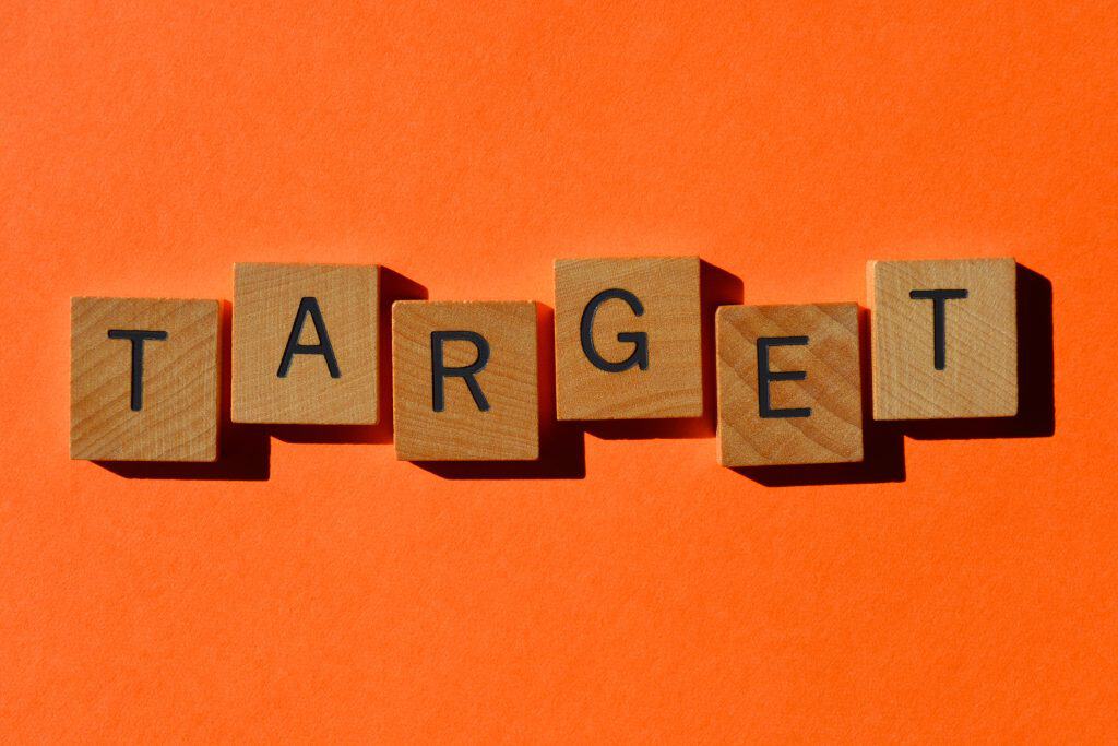 Off-target crisis communications 1 Target written out on orange background